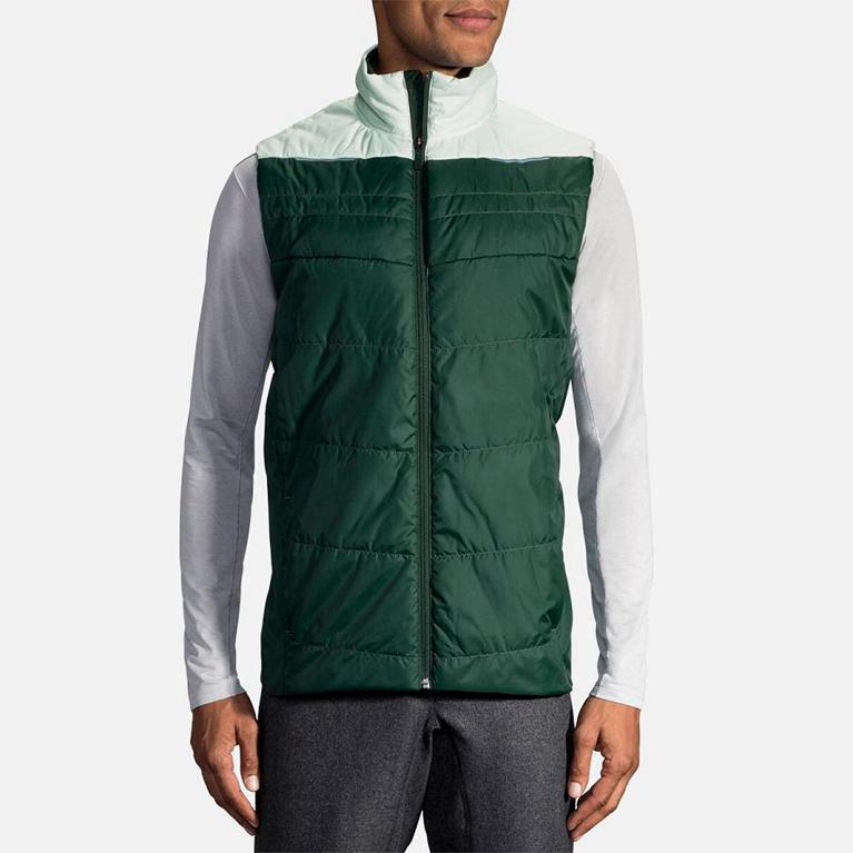 Brooks CASCADIA THERMAL Running Jackets Mens Canada - Green (TXD072356)